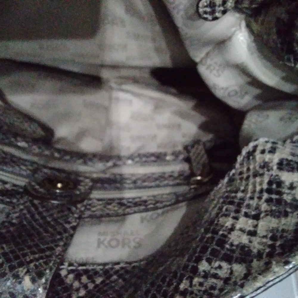 Michael Kors Large Python Hamilton Tote Handbag - image 4